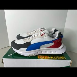 Puma Wild Rider Rollin Ebony White mens 7.5us